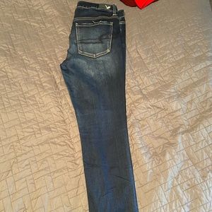 American eagle SUPER STRETCH dark wash jeans
